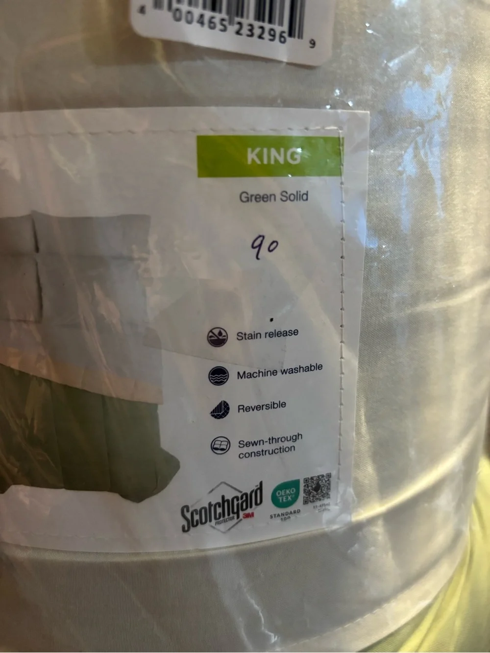 The Big One Light Sage Green Reversible Down Alternative Comforter